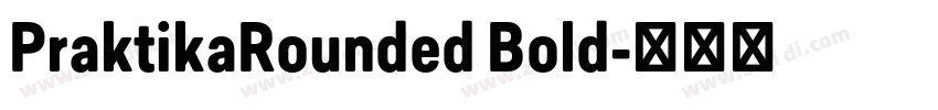 PraktikaRounded Bold字体转换